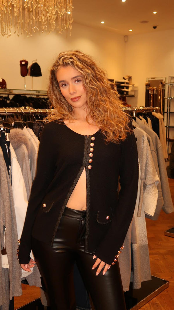 Camellia Split Detail Top